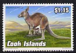 COOK ISLANDS - 1990 - Endangered, Red Kangaroo - Perf 1v - Mint Never Hinged