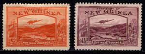 New Guinea 1939 Air Mail Postage, ½d & 1½d [Unused]