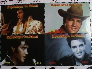 CHAD STAMP 2013-ROCK & ROLL MOVIE STAR ELVIS PRESLEY MNH:SHEET#1  VERY FINE