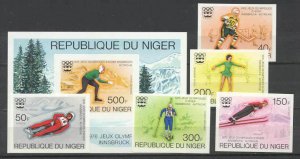 Niger 347-49/C266-68 MNH VF imperf. Olympic-76