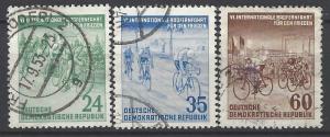 German Democratic Republic Scott # 148 - 150, used