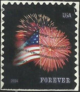 # 4871 USED FORT McHENRY FLAG AND FIRE WORKS