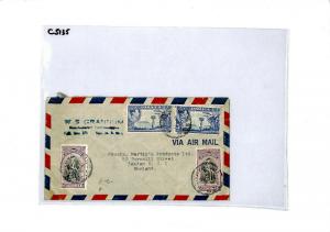 Jamaica Commercial Air Mail Cover {samwells-covers} 1951 CS135