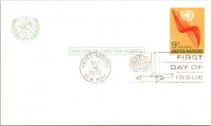 United Nations, New York, Government Postal Card, Worldwide First Day Cover