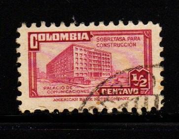 Colombia - #RA22 Ministry of Posts & Telegraphs  - Used