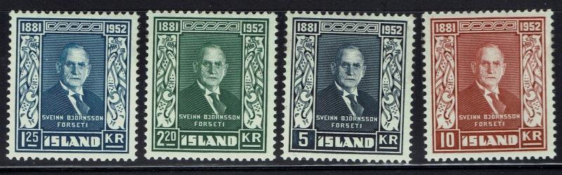 Iceland SC# 274-277, Mint Hinged  -  Lot 030916