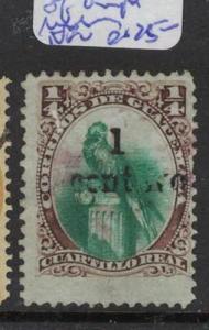 Guatemala SC 17 Part of Overprint Missing VFU (2dqn)