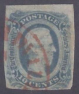 CSA Scott #12 Used with Red town cancel, Fine