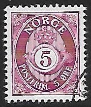 Norway # 416 - Post Horn - used......{Kbl12}