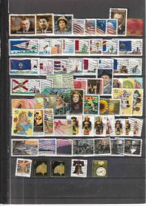 USA 70 Different Used Stamps  from 2008