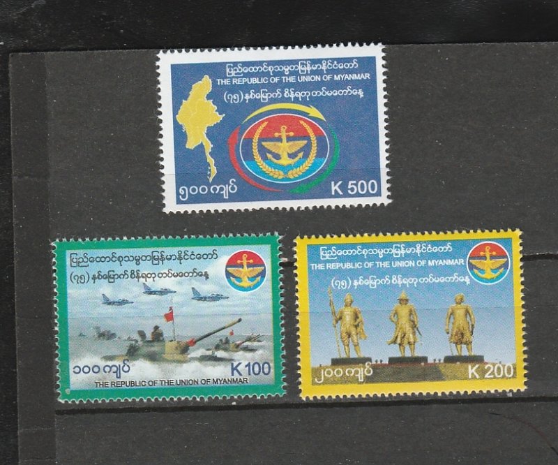 BURMA STAMP 2020 ISSUED ARN FORCED DAY COMMEMORATIVE SET,MNH