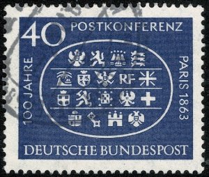 GERMANY 1963 CENT. of PARIS POSTAL CONFERENCE USED (VFU) SG1312 P.14 SUPERB
