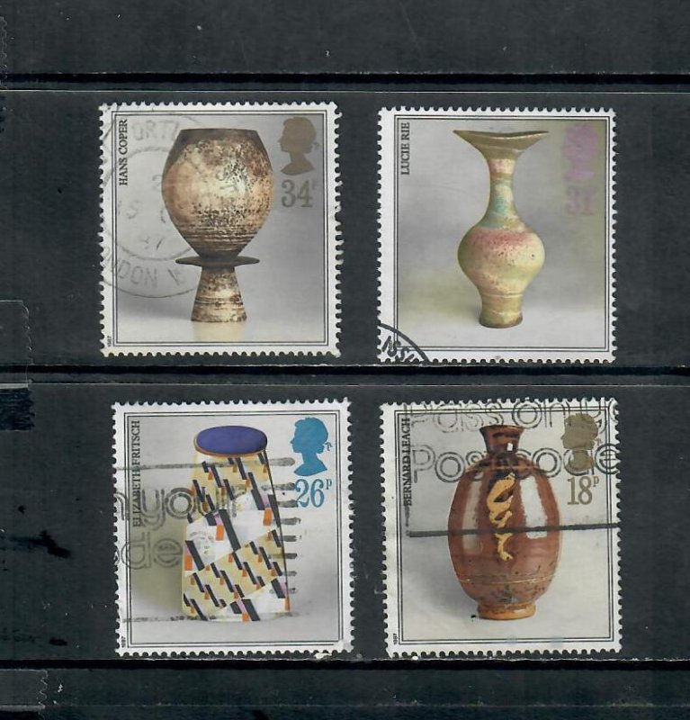 G.B 1987 COMMEMORATIVE SET, POTTERY ISSUE h 300322  USED