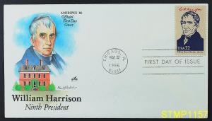 William Harrison 9th President ARTCRAFT FIRST DAY COVER