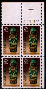 #2426 Pre-Columbian America Plate Block -MNH