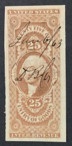 MOMEN: US STAMPS #R45a REVENUE USED XF LOT #71876*
