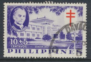 Philippines Sc# B9 Used Tuberculosis  surtax semi postal see details & scans