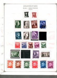 Collection,  Czechoslovakia Part M, Slovakia, 1940/1945, Cat $56, Mint & Used