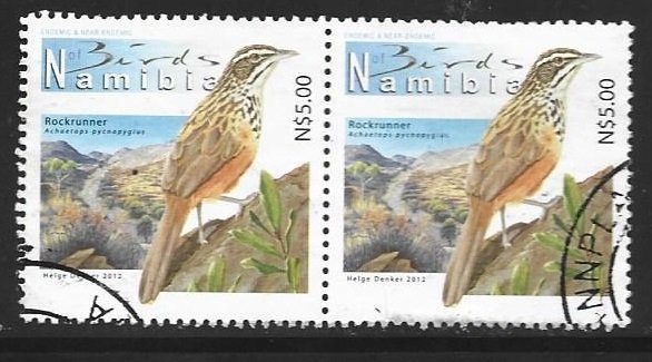 NAMIBIA, 2012 used N$5.00 Birds of Namibia SW 733