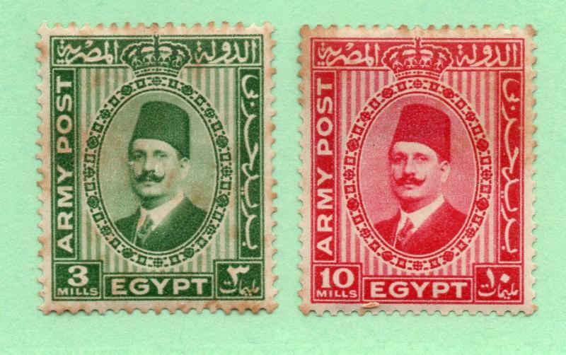 Egypt - M12 & M13 MH ( toned / foxing)  -  Lot 1218135