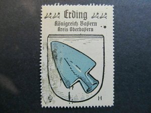 A4P1F6 Erding Coffee Hag 1910 Vignettes Places Advertising Brand City Coat of Arms-