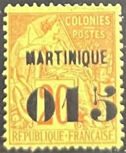 Martinique, 1891, 18, Hinged, VF