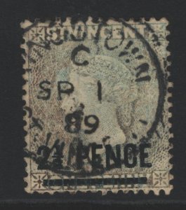 St Vincent Sc#56b Used - But canceled 1889 - before issue?