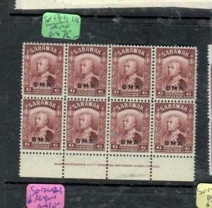 SARAWAK  (PP0309B)  BROOKE  BMA 6C IMPRINT BL OF 8   MNH 