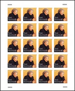 US Toni Morrison NDC/Imperf Mint Sheet of 20 stamps. Pre-Order Ships 14 Mar 2023