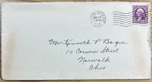 US #720 Used F/VF on Cover w/1935 Cancel 3c George Washington 1932 [CVR334]