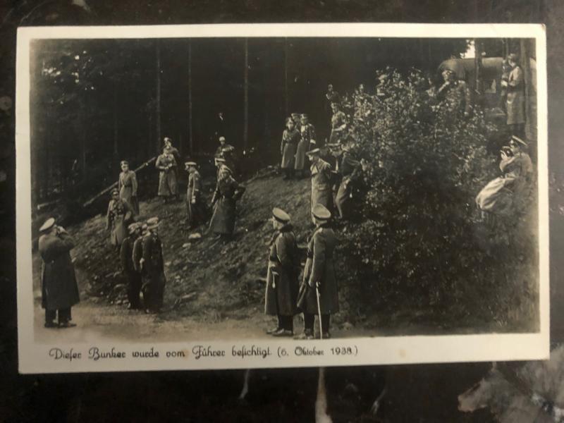 1943 KREIBITZ bohemia Germany RPPC Postcard Cover Fuhrer at bunker