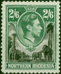 Northern Rhodesia 1938 2s6d Black & Green SG41 Fine MM