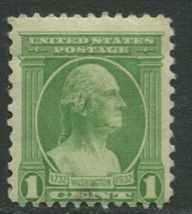 USA- Scott 705 - Washington - 1932 - MH - 1c Stamp