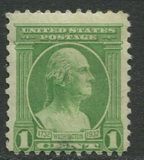 USA- Scott 705 - Washington - 1932 - MH - 1c Stamp