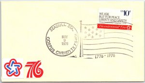 US SPECIAL EVENT COVER BICENTENNIAL SEAGULL STATION AT CORPUS CHRISTI TX 1976 V3