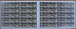 Australia: 1986 33c Click Go the Shearers sheet of 100 MNH** Face Value $33