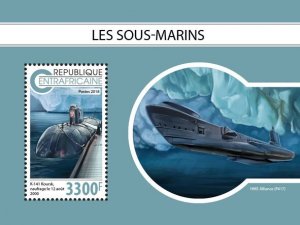 C A R - 2018 -  Submarines - Perf Souv Sheet - Mint Never Hinged