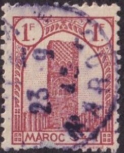 French Morocco #185 Used