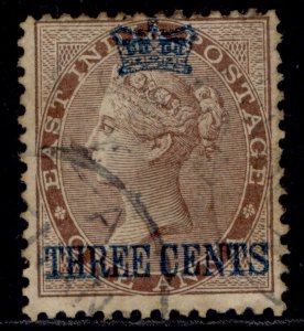 MALAYSIA - Straits Settlements QV SG3, 3c on 1a deep brown, USED. Cat £95.