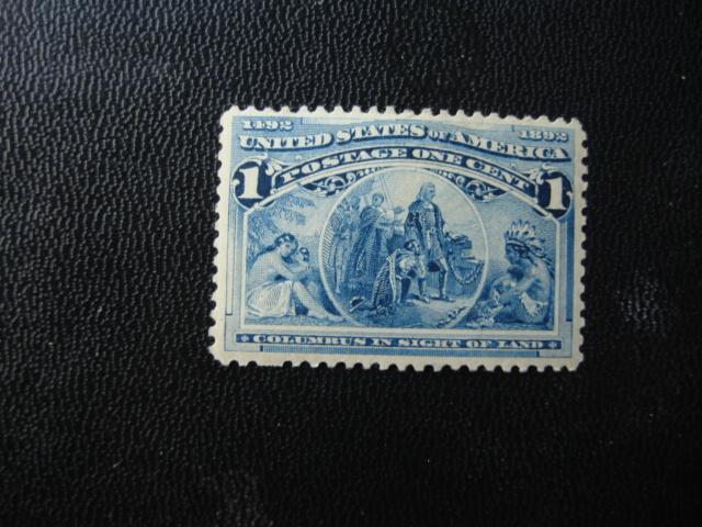 1893 COLUMBIAN  SCOTT # 230   1 c  M/OG /NH  SCV $60.00