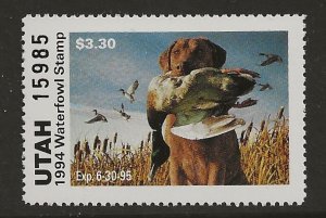 Utah UT9 1994  $3.30  State duck stamp  vf mint nh