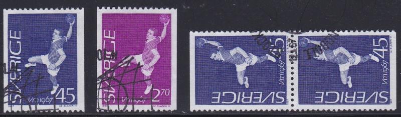 Sweden # 714-716, Field Ball Player, Used Set, 1/2 Cat