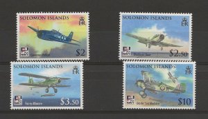Solomon Is 2009 Fly Navy set of 4 sg.1269-72   MNH 