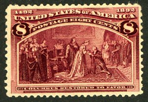 U.S. #236 MINT OG HR