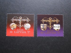 Latvia 1994 Sc 379-380 set MNH
