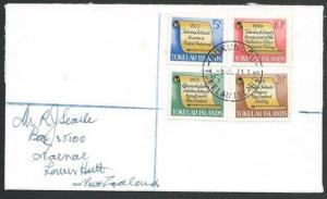 TOKELAU IS 1971 cover NUKUNONO to New Zealand..............................11485