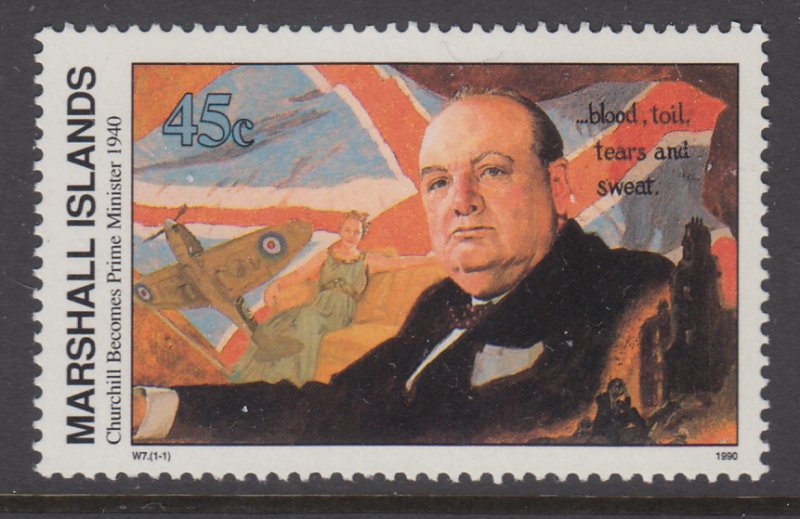 Marshall Islands 251 Churchill Becomes Prime Minister WWII MNH VF