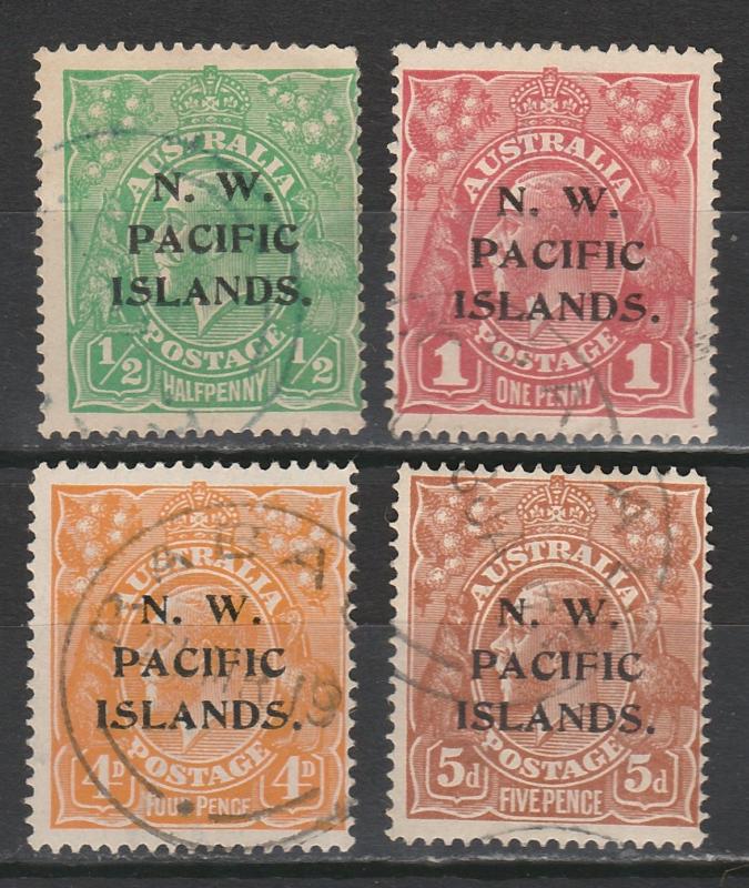 NWPI NEW GUINEA 1915 KGV SET USED