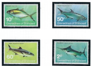 Grenada Grenadines 218-21 MNH 1981 Fish (KA)(ad4348)