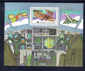 NICARAGUA #C947 1978 AVIATION HISTORY MINT VF NH O.G S/S bb